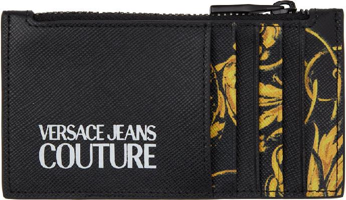 Versace Jeans Couture Black & Gold Regalia Baroque Wallet