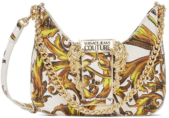 Versace Jeans Couture White Baroque Couture I Shoulder Bag