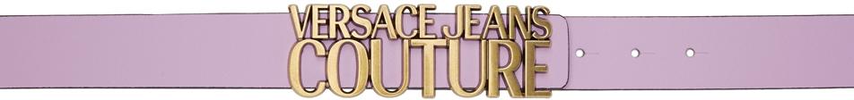 Versace Jeans Couture Purple Logo Belt