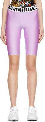 Versace Jeans Couture Purple Logo Shorts
