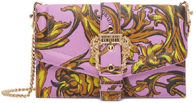 Versace Jeans Couture Pink Regalia Baroque Couture I Chain Wallet