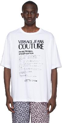 Versace Jeans Couture White Logo T-Shirt