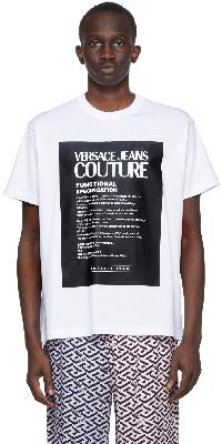 Versace Jeans Couture White Logo Patch T-Shirt