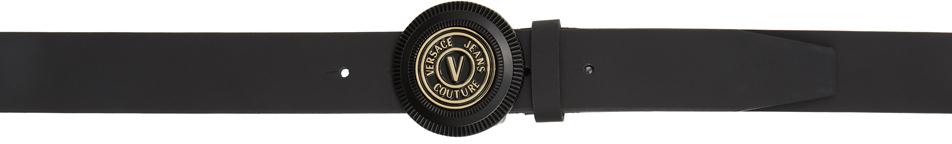 Versace Jeans Couture Black VLogo Belt