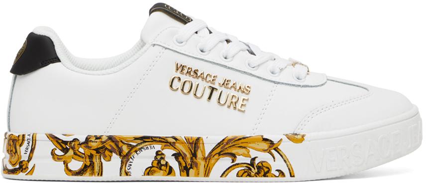 Versace Jeans Couture White Garland Court 88 Sneakers