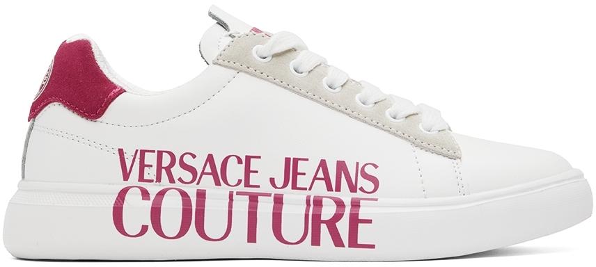 Versace Jeans Couture White Logo Light Sneakers