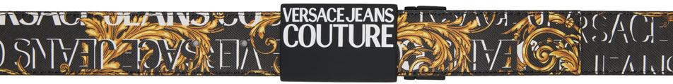 Versace Jeans Couture Black Regalia Baroque Belt