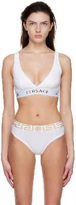 Versace Underwear White Cotton Bra