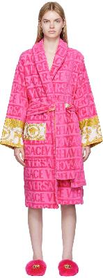 Versace Underwear Pink 'I Heart Baroque' Robe