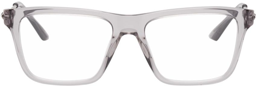 Versace Grey Acetate Square Optical Glasses
