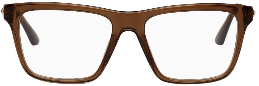 Versace Brown Square Glasses