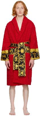 Versace Red 'I Heart Baroque' Robe