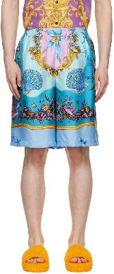 Versace Blue Trésor de la Mer Shorts
