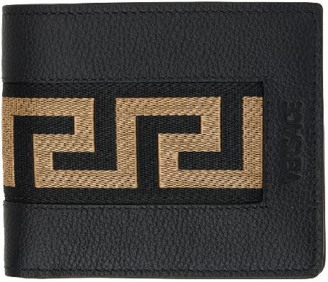 Versace Black Greca Wallet