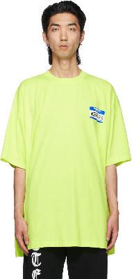VETEMENTS Green 'My Name Is' T-Shirt