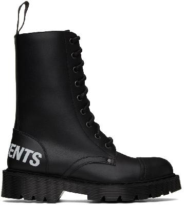 VETEMENTS Lace-Up Military Boots