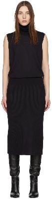 Victoria Beckham Navy Fitted Polo Dress