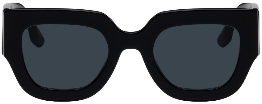 Victoria Beckham Black Thick Square Sunglasses