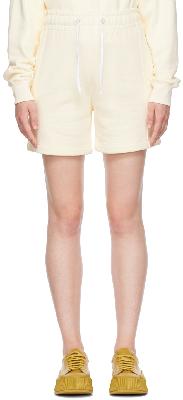 Victoria Beckham Off-White Drawstring Shorts