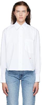 Victoria Beckham White Cropped Shirt
