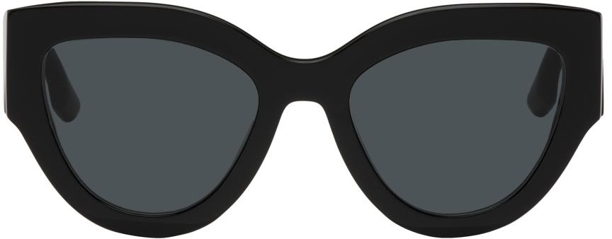 Victoria Beckham Black Oversize Cat-Eye Sunglasses