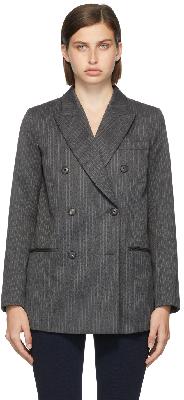 Victoria Beckham Grey Wool Blazer