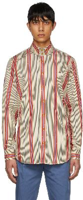 Vivienne Westwood Red & Beige Organic Cotton Shirt