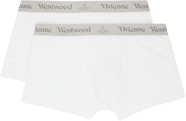 Vivienne Westwood Two-Pack White Cotton Boxers