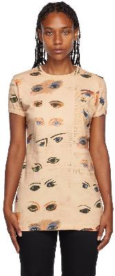 Vivienne Westwood Beige Eyes Printed T-Shirt