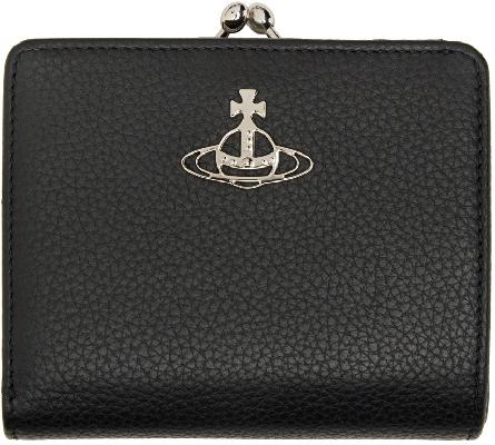 Vivienne Westwood Black Leather Bifold Wallet