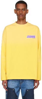 We11done Yellow Cotton Long Sleeve T-Shirt