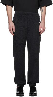 We11done Black Hairy Zurry Jogger Lounge Pants