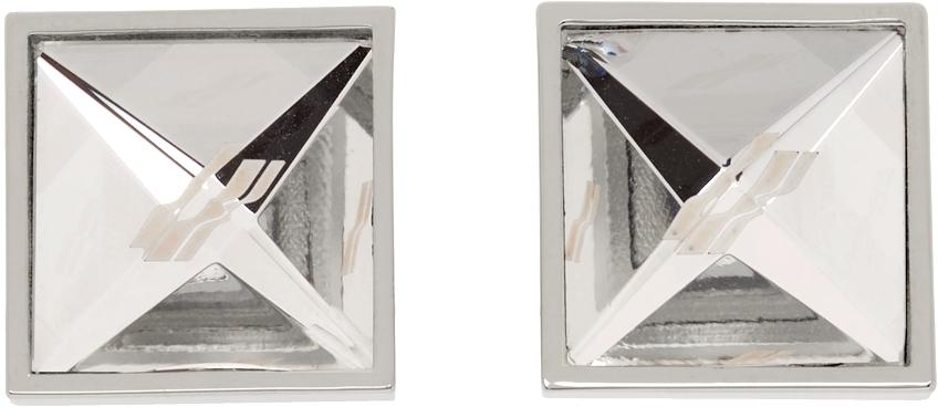 We11done Crystal Square Cut Earrings