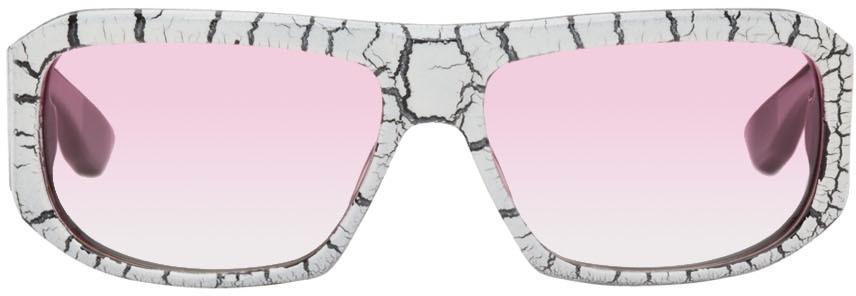 Who Decides War by MRDR BRVDO White DITA Edition Superflight Sunglasses