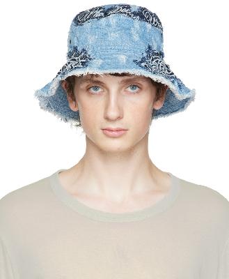 Who Decides War by MRDR BRVDO Blue Crown of Thorns Bucket Hat