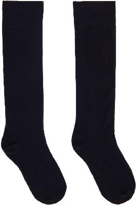 Wolford Navy Velvet Socks