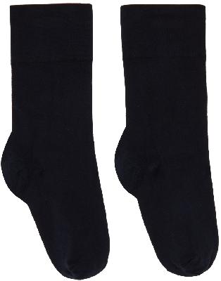 Wolford Navy Cotton Socks