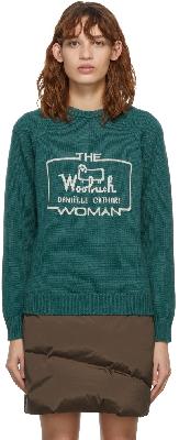 Woolrich Green Daniëlle Cathari Edition Merino Crewneck Sweater