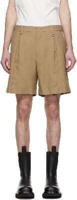 Wooyoungmi Brown Pleated Shorts
