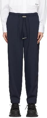 Wooyoungmi Navy Polyester Lounge Pants