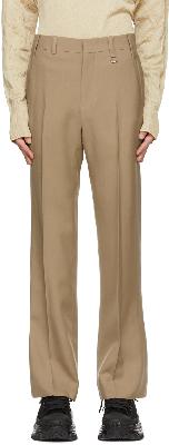 Wooyoungmi Beige Straight Trousers