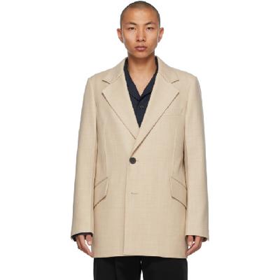 Wooyoungmi Beige Double-Breasted Blazer