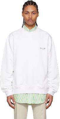 Wooyoungmi White Cotton Sweatshirt