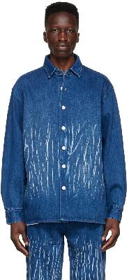 Xander Zhou Blue Denim Shirt