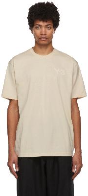 Y-3 Beige Classic Chest Logo Long Sleeve T-Shirt