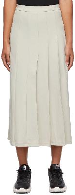 Y-3 Beige Classic Track Mid-Length Skirt