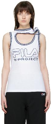 Y/Project White Fila Edition Cotton Tank Top