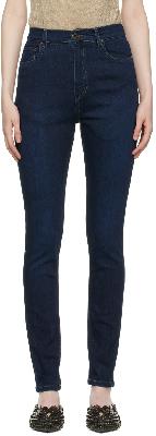 Y/Project Navy Heart Skinny Jeans