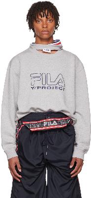 Y/Project Grey Fila Edition Sweatshirt