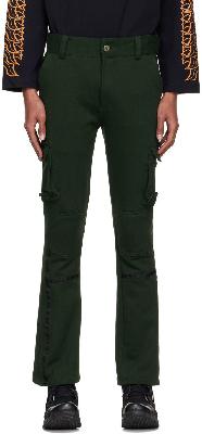 Youths in Balaclava SSENSE Exclusive Green Cotton Cargo Pants